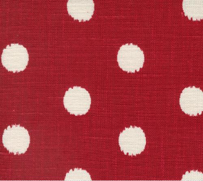 Panache Slub Dot Red Fabric