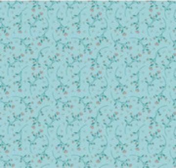 Melody Vines Aqua Yardage
