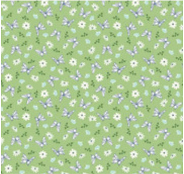 Melody Flutter Flora Grass Yardage