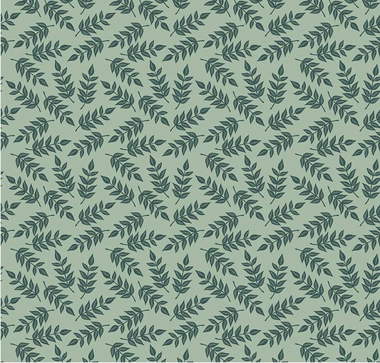 Garden Dreams Leaves Sage Yardage