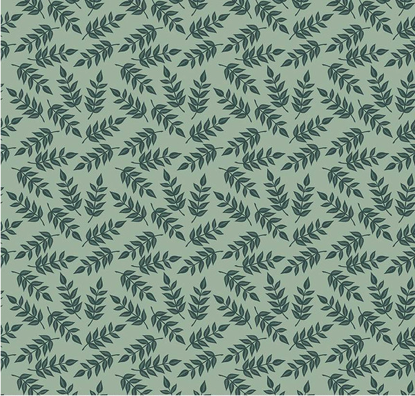 Garden Dreams Leaves Sage Yardage