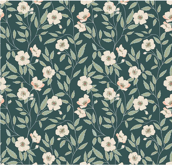 Garden Dreams Main Evergreen Yardage