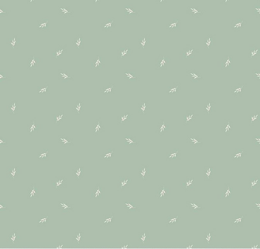 Garden Dreams Leaf Toss Sage Yardage