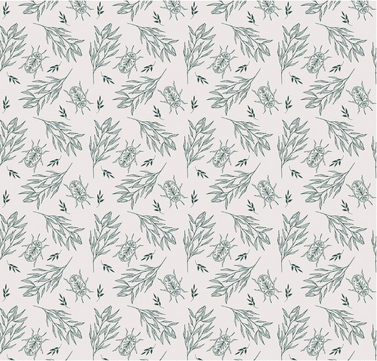 Garden Dreams Beetle Off White Yardage