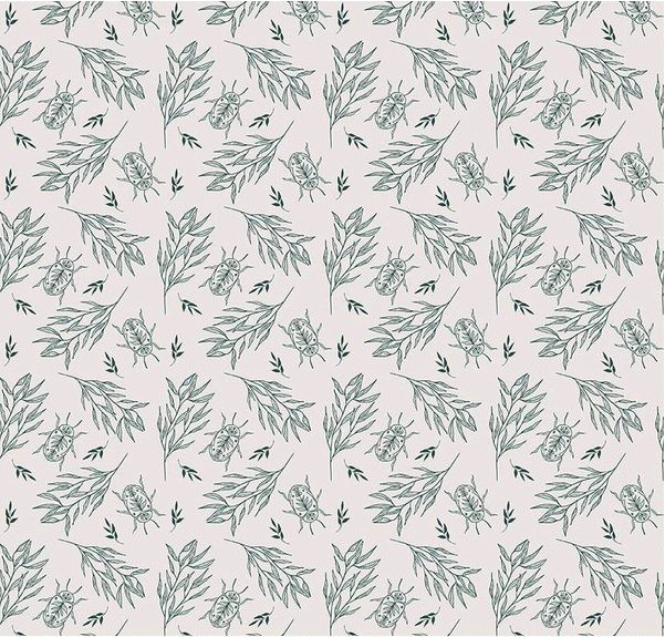 Garden Dreams Beetle Off White Yardage