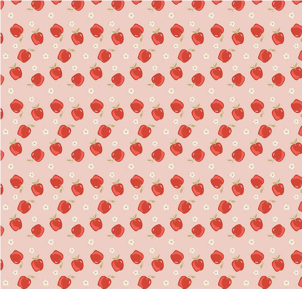 Vintage Charm Apples Blush Yardage