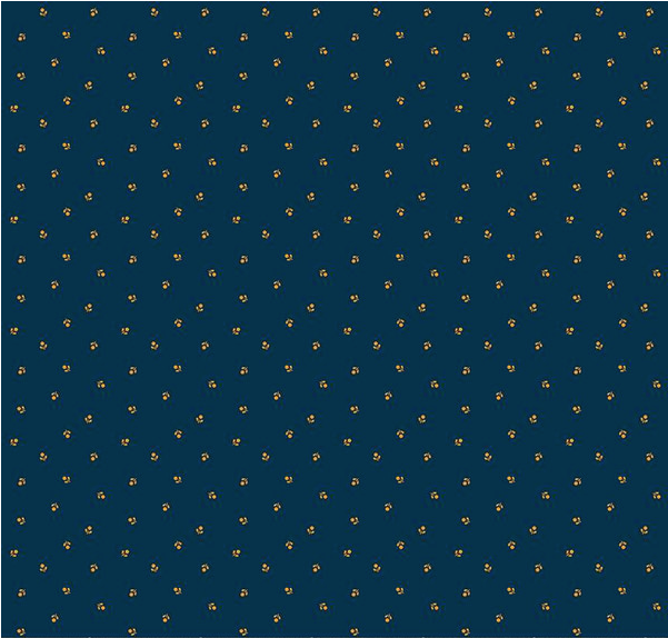 Cheddar at Twilight Flower Dots Navy Yardage