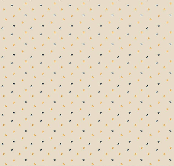 Cheddar at Twilight Flower Dots Cream Yardage