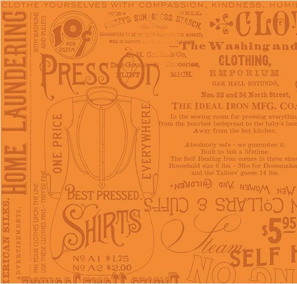 Press On Pressing Matters Orange Yardage