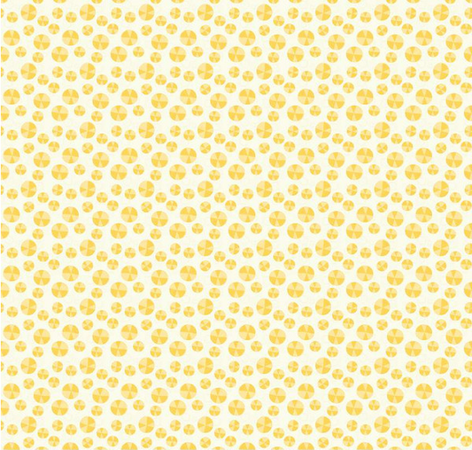 Here Comes the Sun Slices Cream Fabric