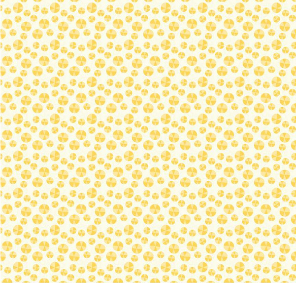 Here Comes the Sun Slices Cream Fabric