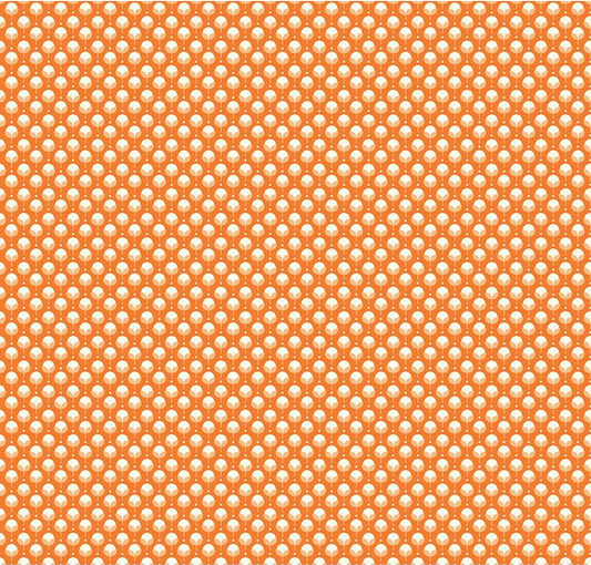 Here Comes the Sun Cotton Orange Fabric