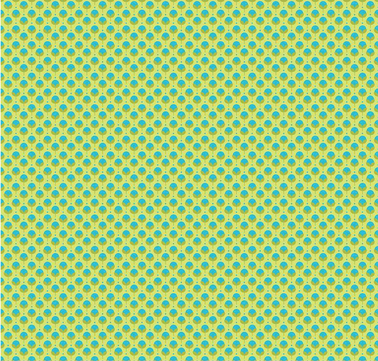 Here Comes the Sun Cotton Green Fabric