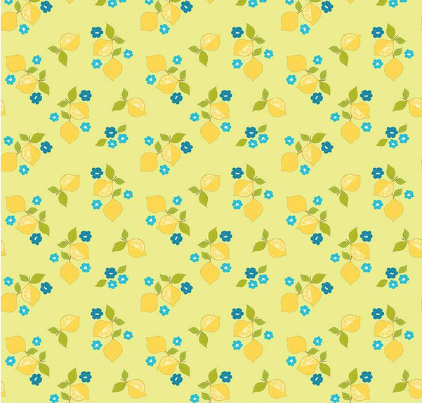 Here Comes the Sun Citrus Celery Yardage