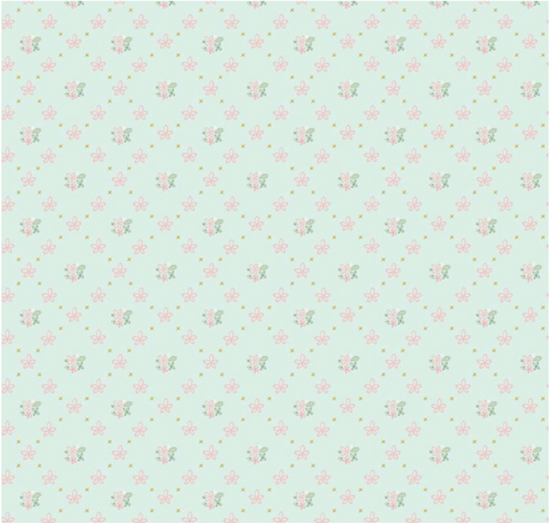 Clover Farm Wallpaper Powder Fabric