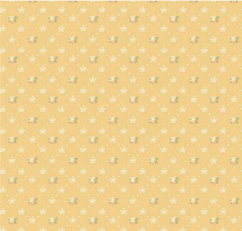 Clover Farm Wallpaper Yellow Fabric