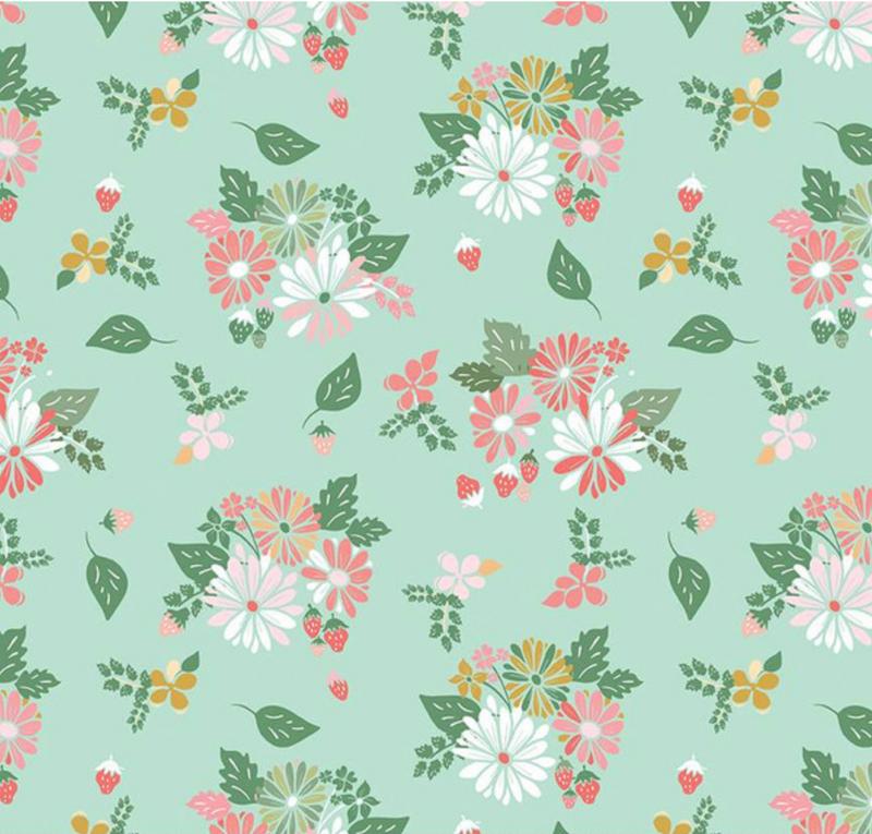 Clover Farm Main Mint Fabric