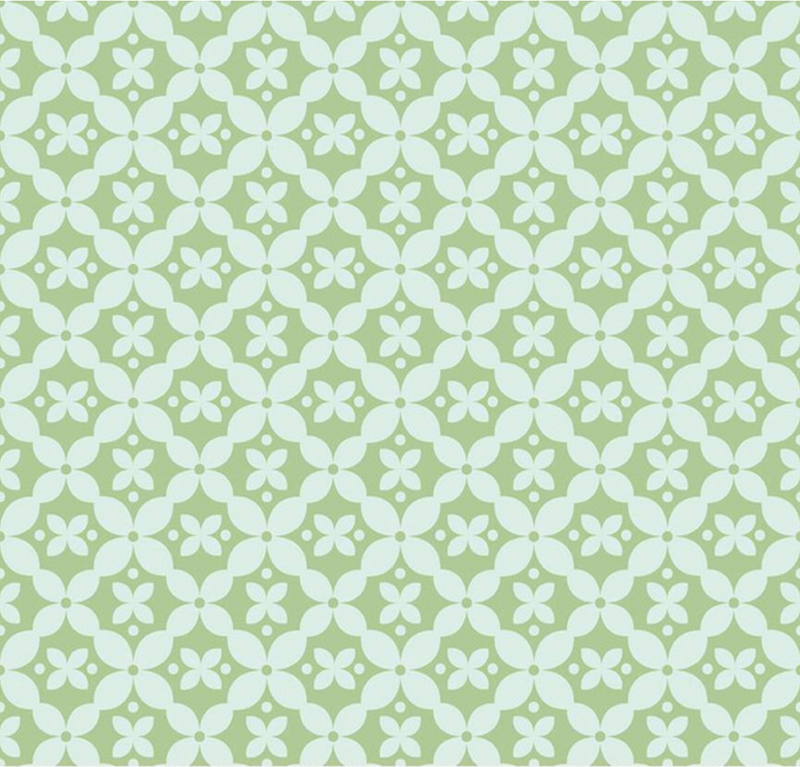 Clover Farm Kitchen Tiles Pistachio Fabric