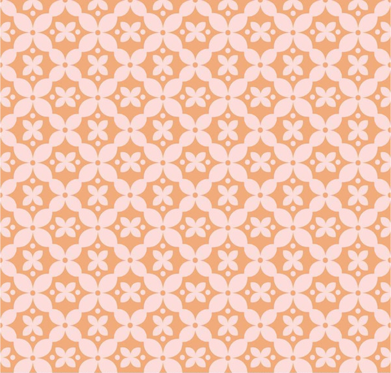 Clover Farm Kitchen Tiles Marmalade Fabric