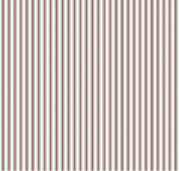 Merry Little Christmas Stripes Cream Yardage