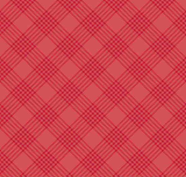 Merry Little Christmas Plaid Red Yardage