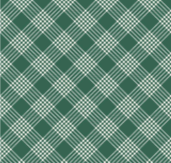 Merry Little Christmas Plaid Green Yardage