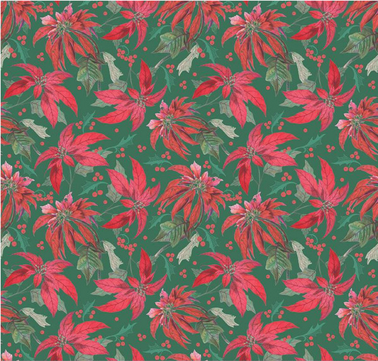 Merry Little Christmas Main Green Yardage