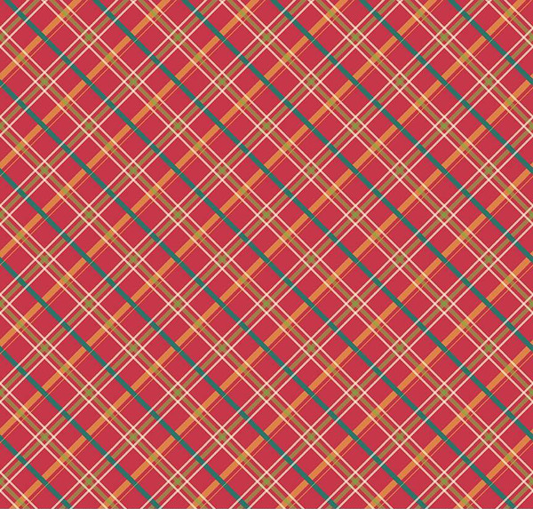 Autumn Afternoon Plaid Berry Fabric