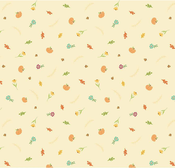 Autumn Afternoon Fall Toss Cream Fabric