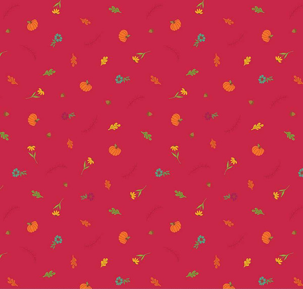 Autumn Afternoon Fall Toss Berry Fabric