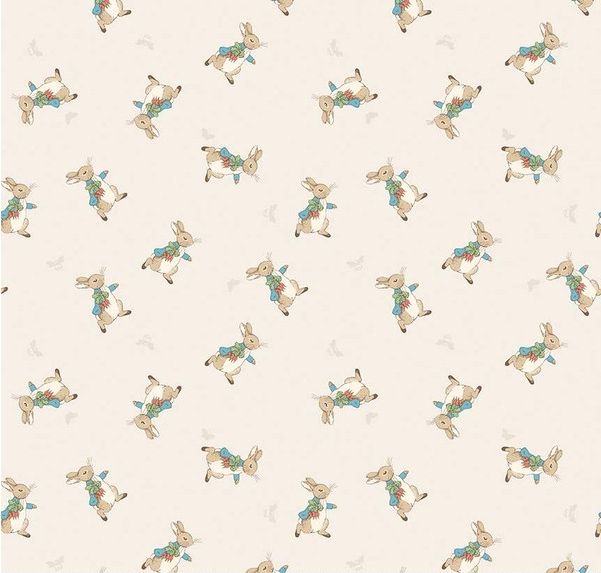 The Tale of Peter Rabbit Peter Toss Cream Fabric