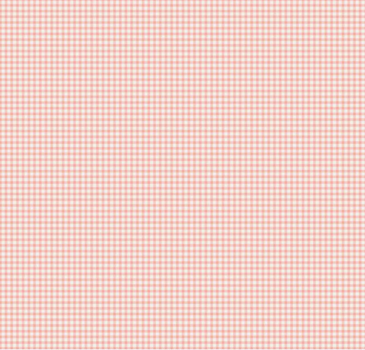 The Tale of Peter Rabbit Gingham Coral Fabric