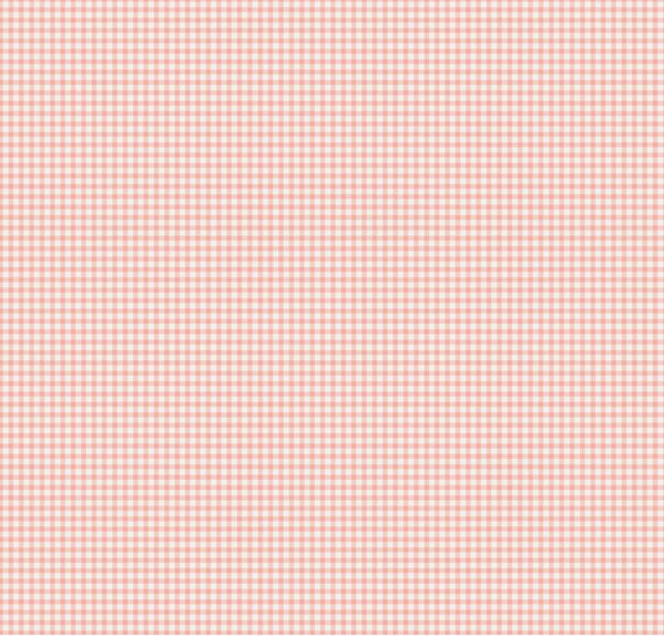 The Tale of Peter Rabbit Gingham Coral Fabric