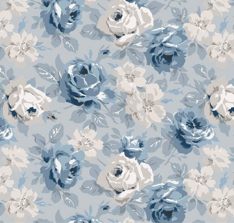 Serenity Blues Main Gray Yardage