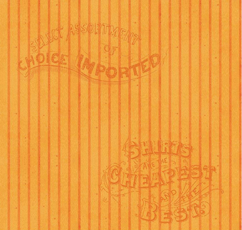 Pumpkin Patch Silver Lining Stripe Orange Fabric