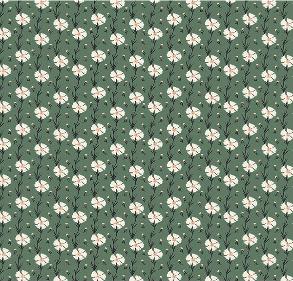 Wanderlust Carnation Green Yardage