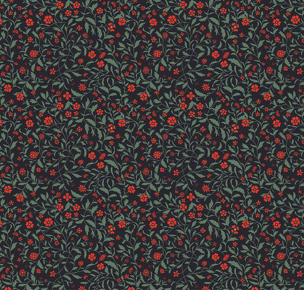 Wanderlust Hawthorn Charcoal Yardage