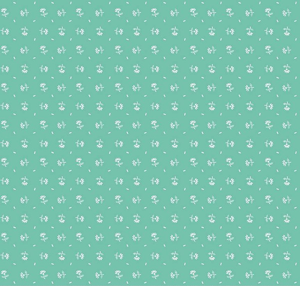 Prim Daisy Sea Glass Yardage