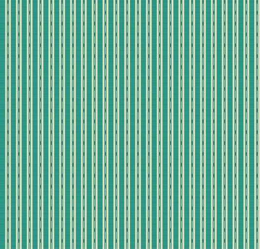 Stitcher's Flannel Ticking Teal Yardage