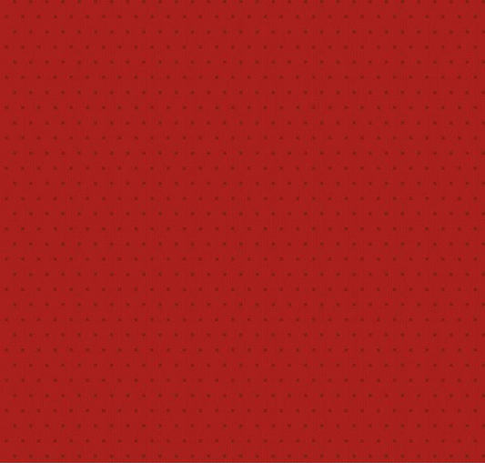 Stitcher's Flannel Dots Red Yardage