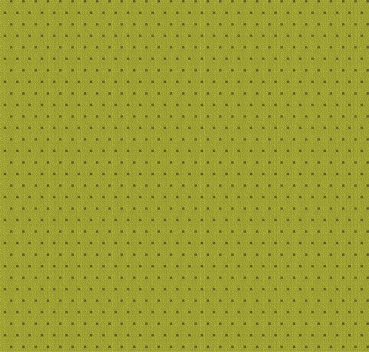 Stitcher's Flannel Dots Olive Yardage