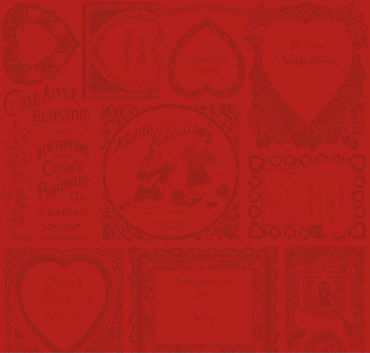Take Heart Frame Blender Red Yardage