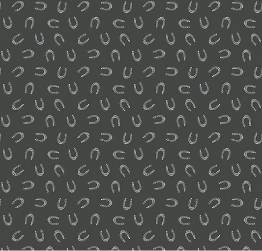 Cowboys Horseshoes Graphite Yardage