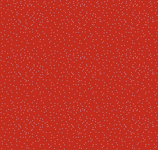Botanic Blast Dots Red Yardage