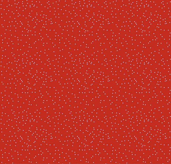 Botanic Blast Dots Red Yardage