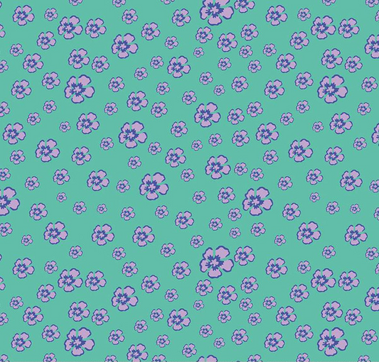 Botanic Blast Blossoms Vivid Yardage