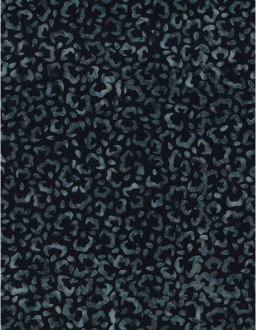 Starlight Cheetah Prints Black Yardage