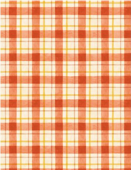 Sunflower Splendor Plaid Cream/Red Yardage