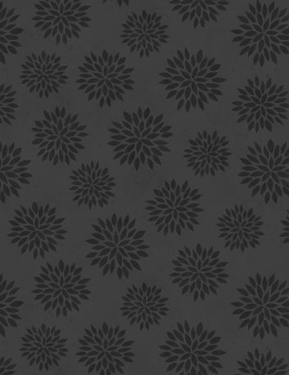 Sunflower Splendor Tonal Flowers Black Yardage