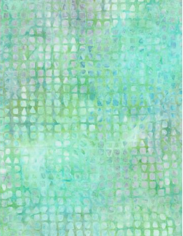 Sea Stars Squares & Triangles Pastel Green Yardage